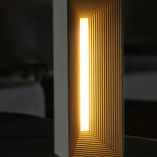 Cement table lamp — architectural LED E27 warm ambient