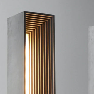 Architectural designer lamp — cement LED wide view