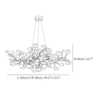 Modern art metal chandelier side — unique frame dining warm