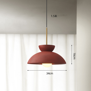 Resin pendant lamp with minimalist Nordic design