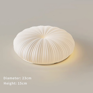 Plafonnier nordique en métal - Lampe citrouille créative avec ampoule LED, luminaire moderne