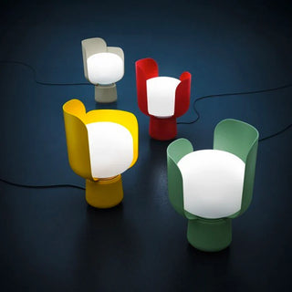 Petal post modern lamp detail — LED metal glass