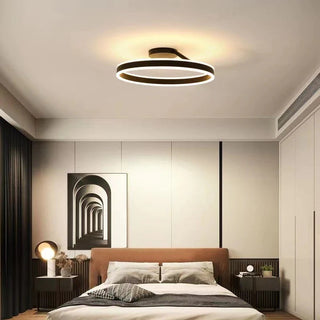 Modern Nordic LED ceiling light, adjustable circle lamp