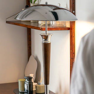 Chrome floor lamp wide — modern LED standing warm