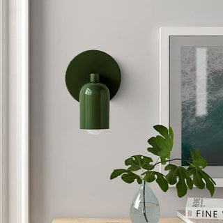 Small stained glass wall sconce — coloured shade modern wall lamp