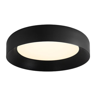 Modern LED Ceiling Lamp - Flush Mount Black Metal Light for Living Room