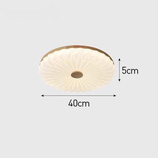 Vintage white round acrylic ceiling light, energy efficient LED