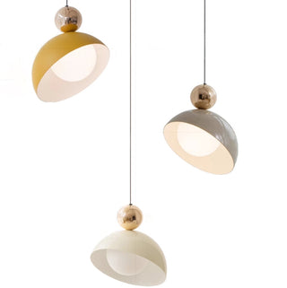 Modern LED pendant detail — eco metal glass ceiling fixture