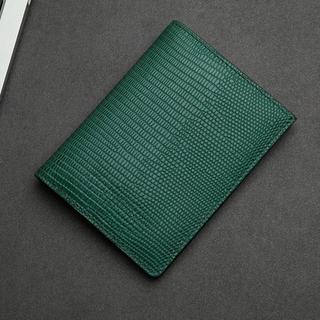 mens leather wallet haven slim rfid blocking green leather card holder billfold close-up