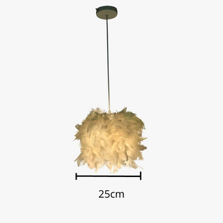 Decorative Pendant Light – Feather Pendant Lamp with Soft Ambient Lighting
