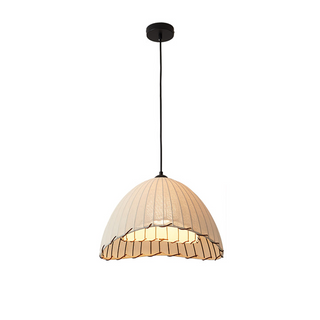 Suspension en lin – Luminaire suspendu moderne réglable avec abat-jour en lin