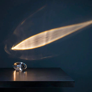 Elegant crystal table lamp — modern warm white LED indoor