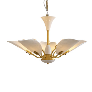 Copper ceramic hanging lamp — vintage ceiling pendant fixture