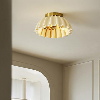 Vintage French ceiling light resin – E14 entrance fixture