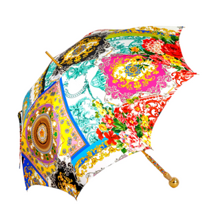 Women's limited edition luxury umbrella crystal 24K gold top