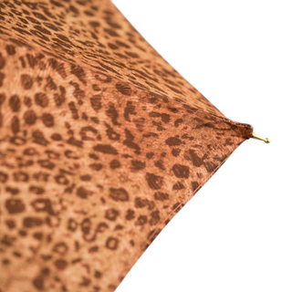 Women's luxury wind resistant automatic umbrella gold cat handle