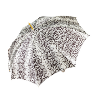 Women's designer python luxury umbrella leather handle top