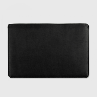 leather laptop sleeve handmade full grain leather macbook case 13-16 inch angle view