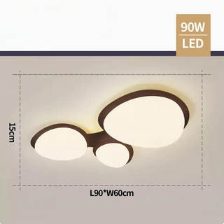 Natural Ceiling Light – Modern Wood Finish Lighting With Soft LED Glow