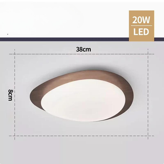 Natural Ceiling Light – Modern Wood Finish Lighting With Soft LED Glow