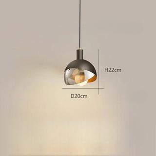 Glass Pendant Light – Modern Hanging Lamp With Adjustable Height & LED Lighting