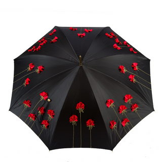 Luxury brass handmade Italian manual umbrella detail