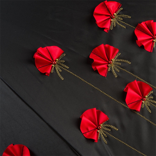 Luxury brass handmade Italian manual umbrella top view