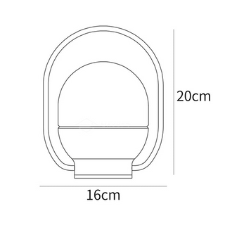 Black white portable lamp wide — metal base LED setting
