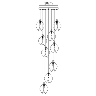 Stylised Bloom Pendant Lamp - Creative Multi-Head Pendant Light For Dining Room