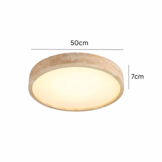 Modern Ceiling Light – Ultra-Thin Wooden LED Fixture | Living Room Lighting