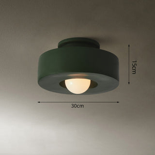 Modern Flush Mount Light - Round Kitchen Ceiling Fixture | Eco Friendly Lighting