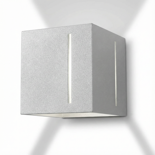 Modern Wall Light - Gray Aluminum Minimalist Wall Sconce for Ambient Lighting
