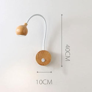 Wooden Wall Light – Scandinavian Wall Sconce with Reading Light Fixture | Lumavera