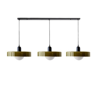 Suspension Bauhaus – Plafonnier Simple à 3 Têtes en Verre pour Salle à Manger