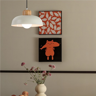 Suspension nordique – Petite suspension minimaliste en aluminium teinté pour salle à manger