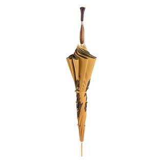 Luxury sunflower handmade Italian designer Swarovski umbrella close-up