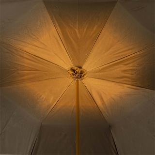 Luxury sunflower handmade Italian designer Swarovski umbrella open