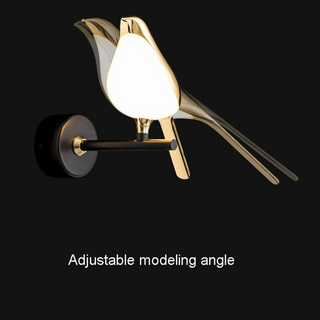 LED soft glow modern bird acrylic wall lamp — sconce