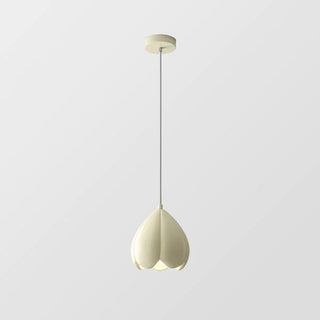 Creamy Hanging Lamp - Rustic Pendant Light With Soft Cream Shade & Adjustable Hanging Light
