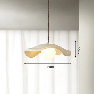 Resin Pendant Light - Modern Pendant Lamp with Hat Shade for Dining Room