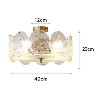 Glass retro ceiling lamp gold – modern decorative finish