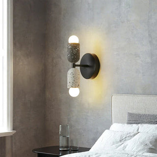 Iron double head wall lamp — creative home sconce lighting