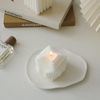 aromatic wax candles handmade scented cube candles home decor feature view
