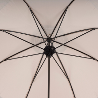 Exclusive handmade Italian lace parasol genuine leather handle