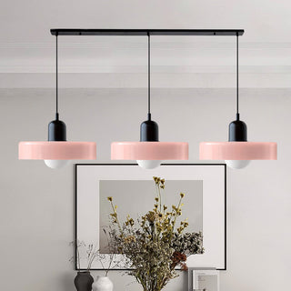 Suspension Bauhaus – Plafonnier Simple à 3 Têtes en Verre pour Salle à Manger