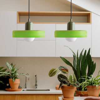 Suspension Bauhaus – Lampe LED moderne à deux têtes en verre pour salle à manger