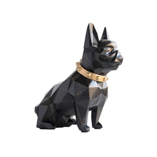 frenchie coin bank resin piggy bank stylish dog themed home decor front view