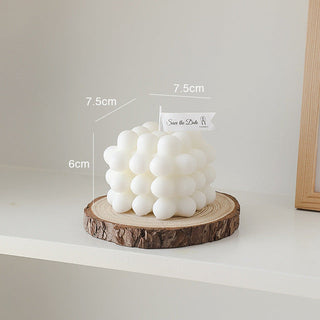 aromatic wax candles handmade scented cube candles home decor top view