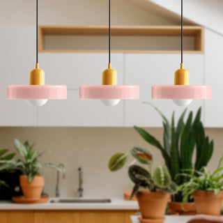 Suspension Bauhaus – Plafonnier Simple à 3 Têtes en Verre pour Salle à Manger