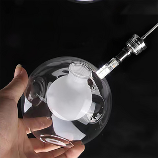 Multi-head glass pendant top view — cluster stairway ceiling lamp
